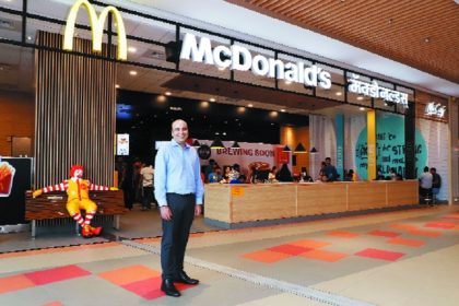 McDonalds new restaurant at Ka Mall Jabalpur with modern interior and digital self order kiosks